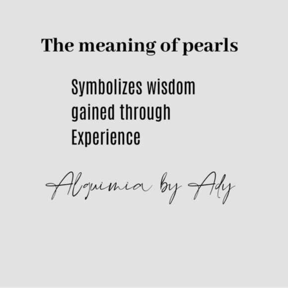 pearl dangle drops gold earrings /manifesting wisdom and peace - Picture 3 of 3